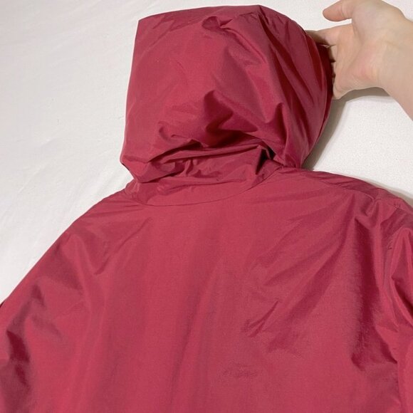 Handmade Burgundy Snow Storm Jacket Parka With Jacquard Dogsled Trim L - Picture 6 of 11